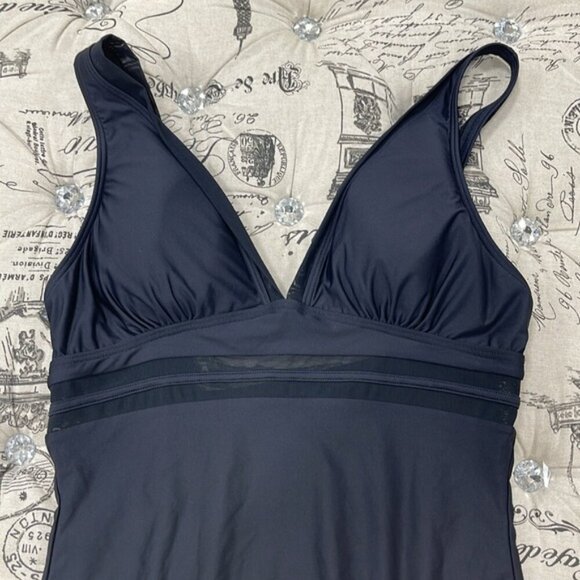 Tommy Hilfiger Solid Mesh One-Piece Swimsuit - Picture 4 of 10